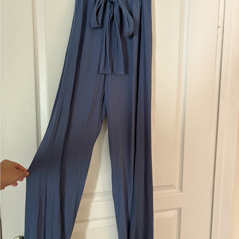 Elegant Blue Women's Pants